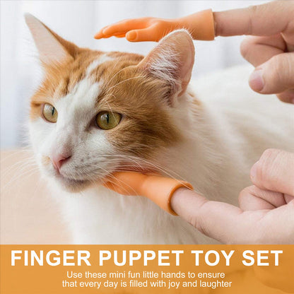 2Pcs Funny Mini Hands Finger Small Hand Tease the Cat Pet Toy