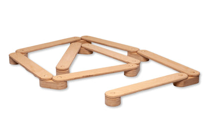 Circular Wooden Balance Beam Set | Montessori