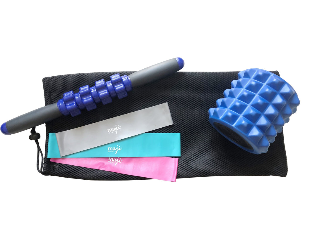 Muscle Recovery &amp; 3 Pack Resistance Band Bundle