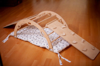 Montessori Climber Set: Arch, Rocker, Ramp, and Pillow Options