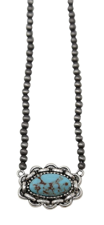 Beautiful Bead and Stone Necklace