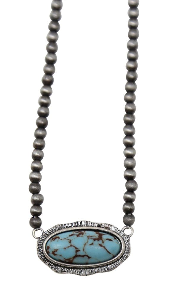 Bead and Stone Necklace