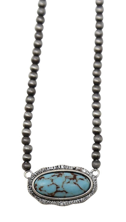 Bead and Stone Necklace