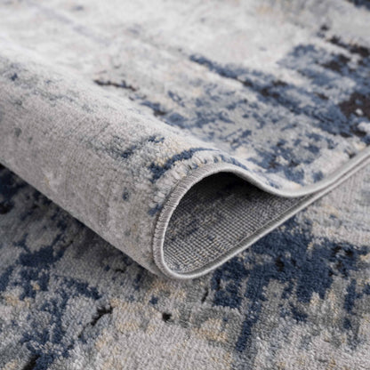 Campsall Gray&amp;Blue Abstract Area Rug