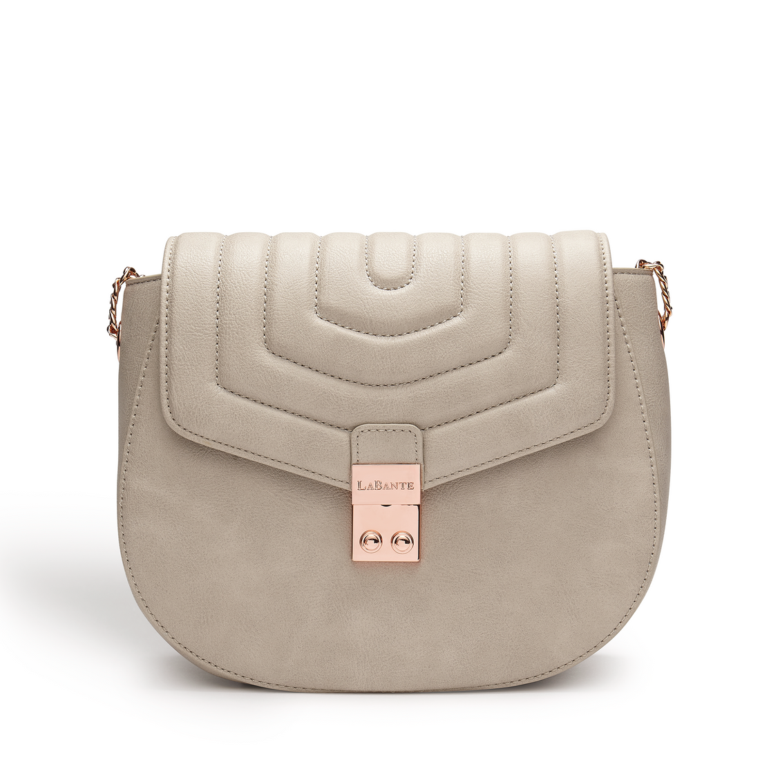 Courtney Grey Quilt Vegan Cross-Body Bag