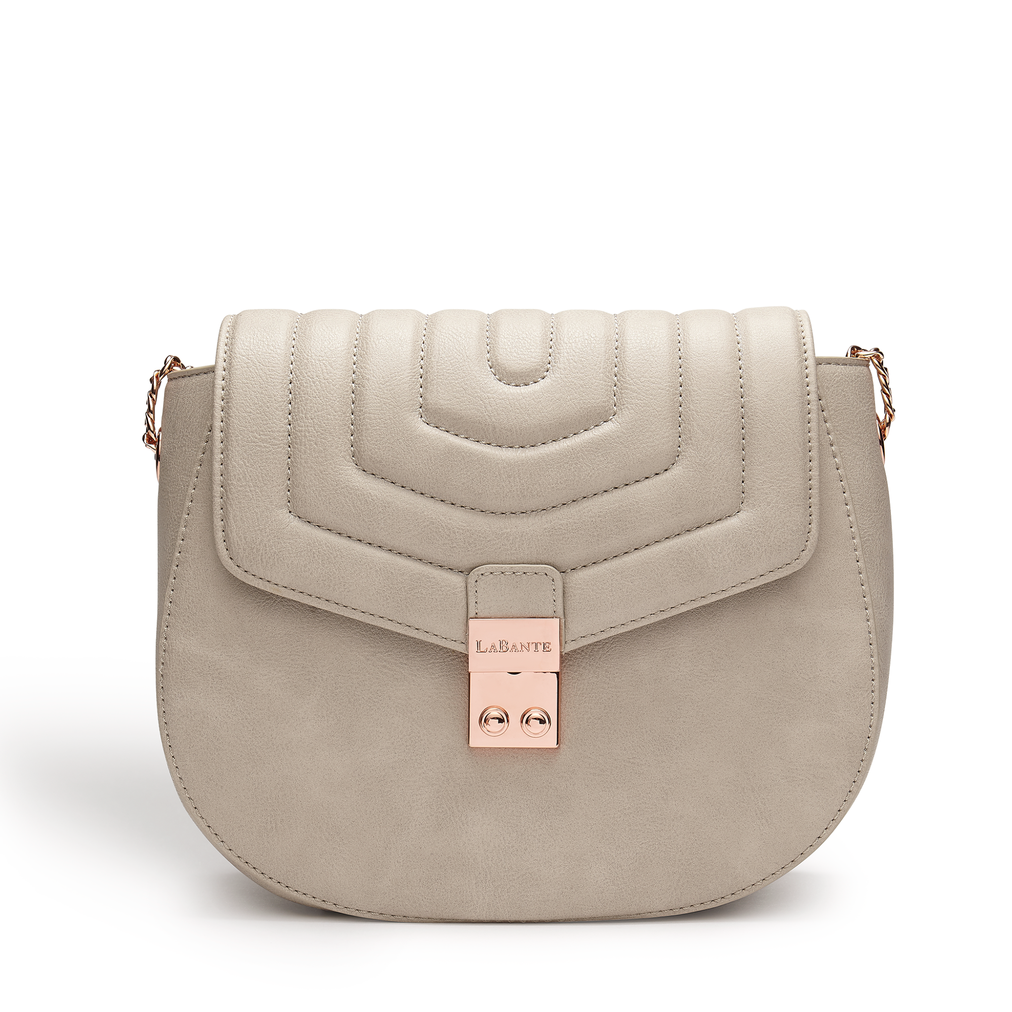 Courtney Grey Quilt Vegan Cross-Body Bag