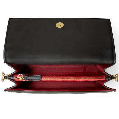 Daisy Black Vegan Shoulder &amp; Crossbody Bag