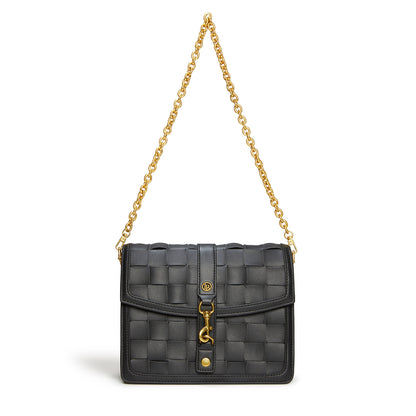 Daisy Black Vegan Shoulder &amp; Crossbody Bag