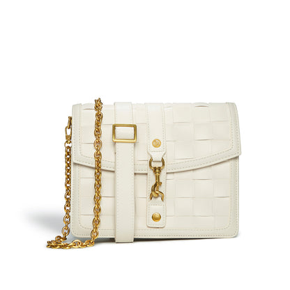 Daisy White Vegan Shoulder &amp; Crossbody Bag