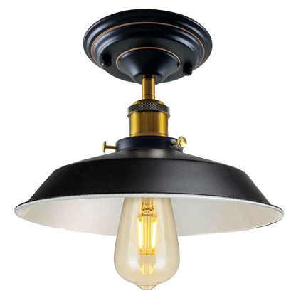 Metal Bowl Lampshade Flush Mount Ceiling Light Fixture ~1209