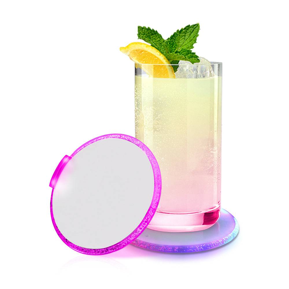 Party Supplies Bottle Acrylic Led Light Coaster (200 Pack)