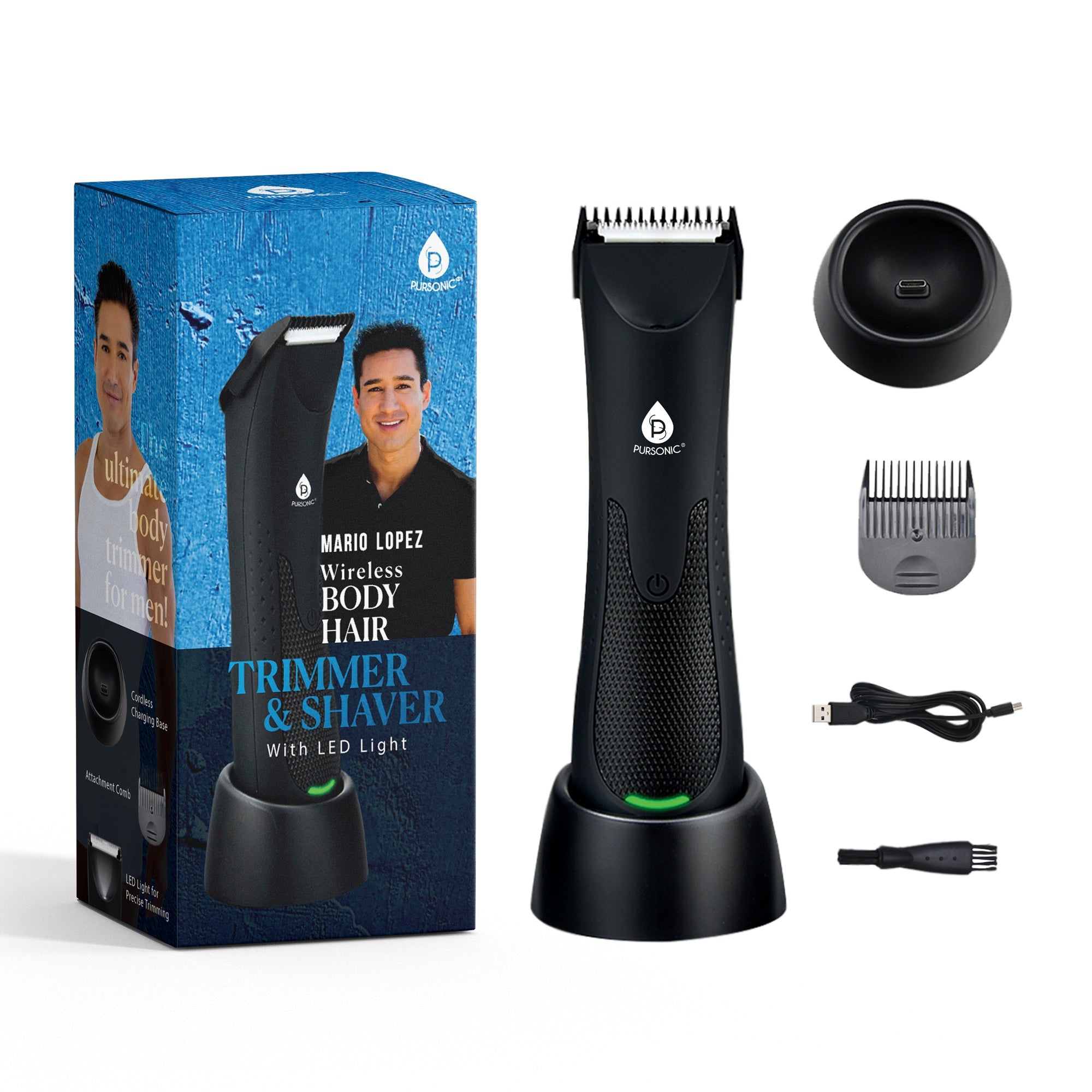 Mario Lopez Wireless Body Hair Trimmer &amp; Shaver