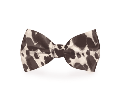 Cow Print Dog Bow Tie