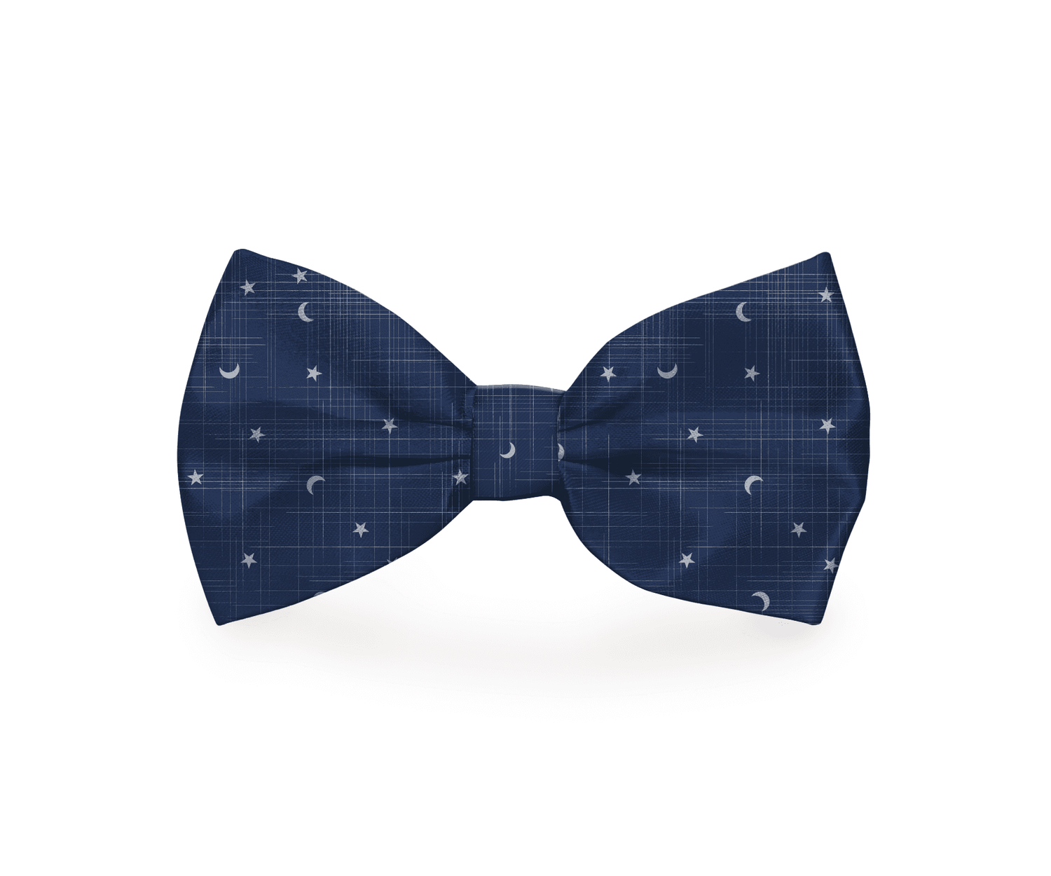 Moon &amp; Stars Navy Blue Dog Bow Tie