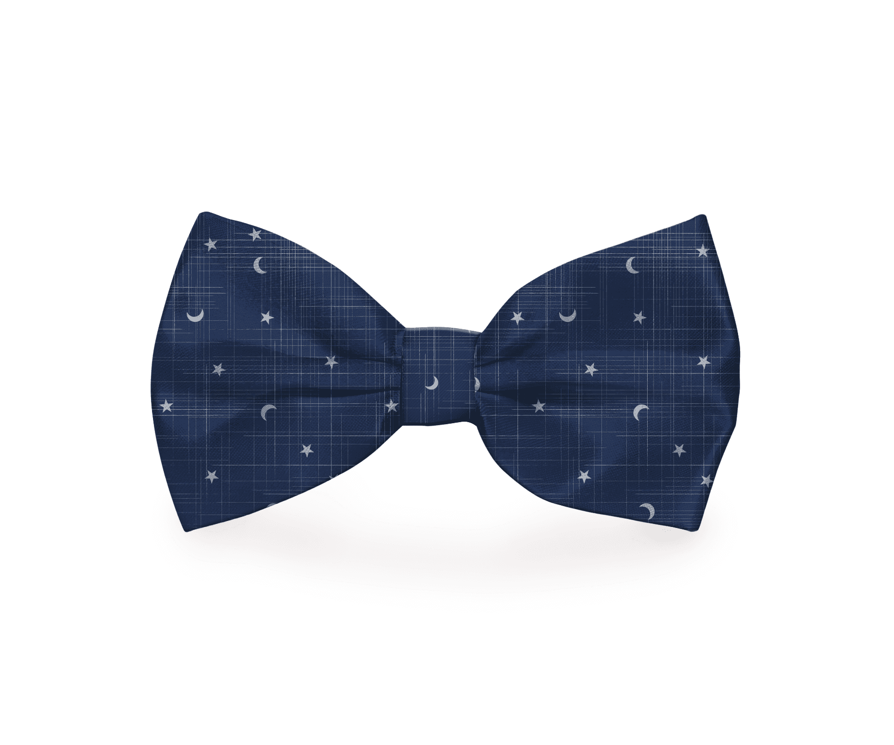 Moon &amp; Stars Navy Blue Dog Bow Tie