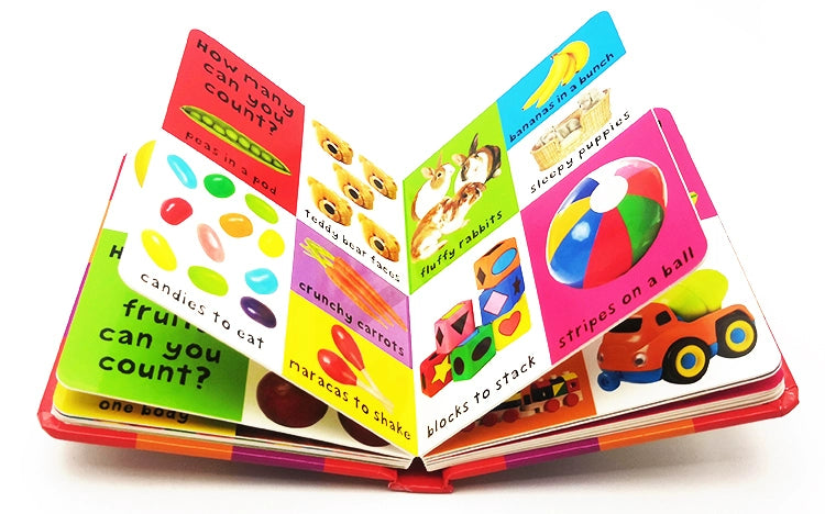 First 100 Animals Words Book for Kids Early Education Hardcover Board Book Baby Learning English Picture Books Montessori Toys