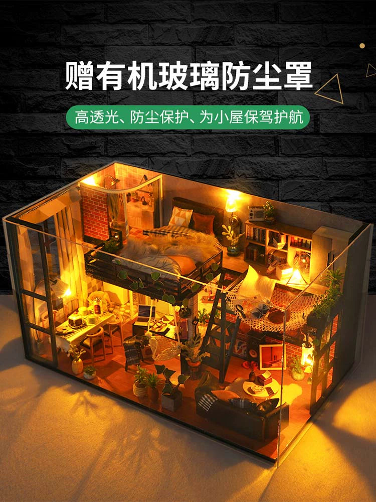 Tianyu DIY Handmade Cottage Attic Production Model Building Birthday Gift Girl for Boyfriend Creative Toys