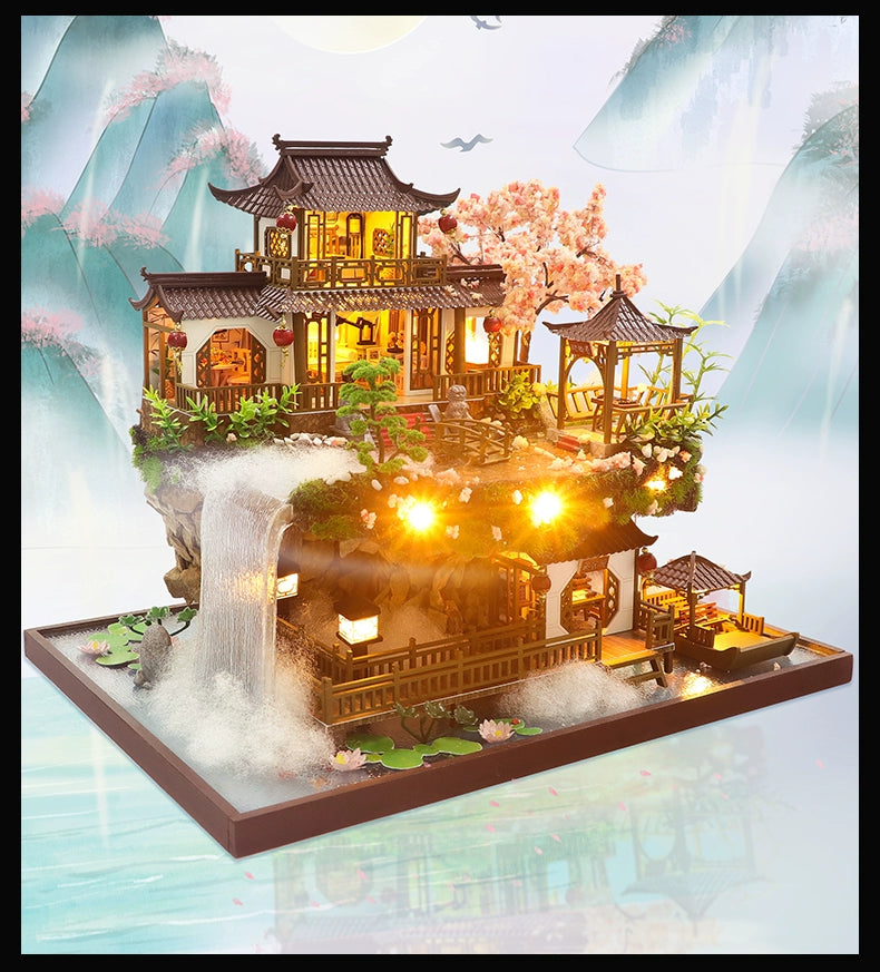 Chinese Style Fairyland House Ancient Architecture DIY Cottage