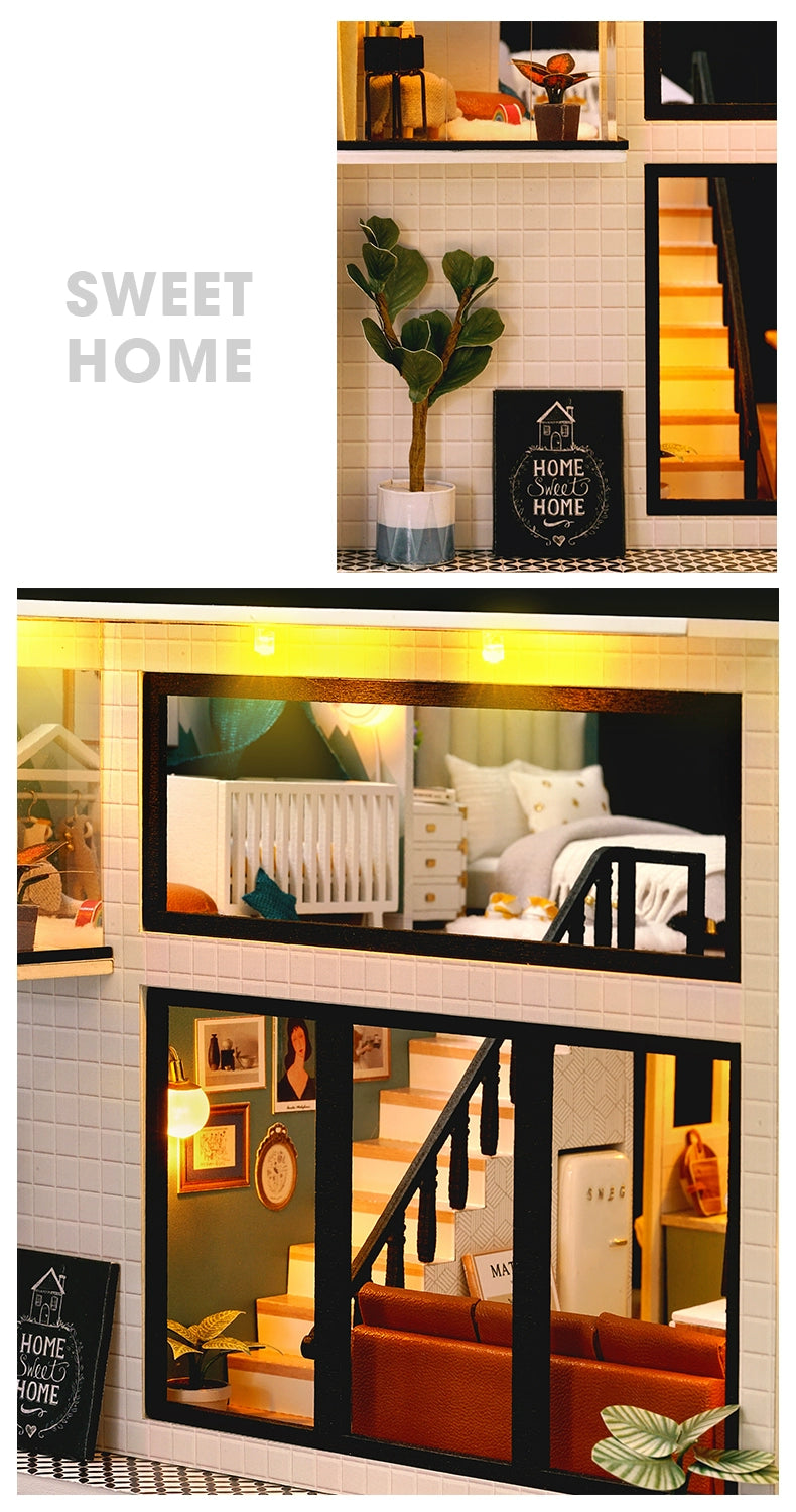 Attic House Making Mini Miniature DIY Cottage