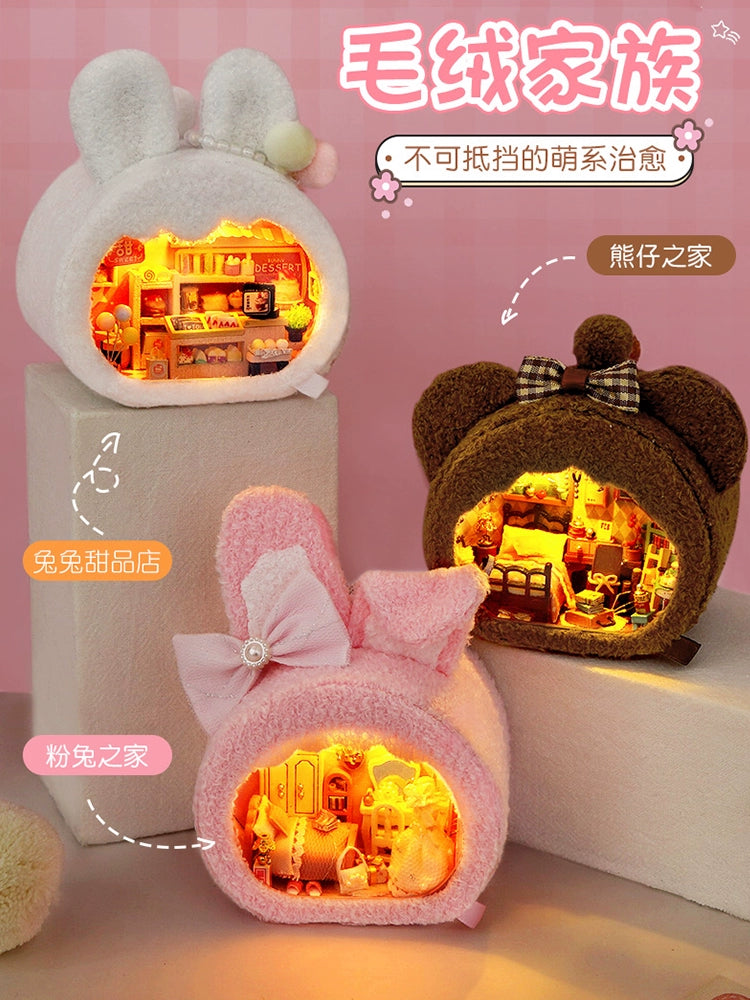 Tianyu Mini DIY Cottage Miniature Building Model Assemble Furry Toy Birthday Gift for Girls Girlfriends