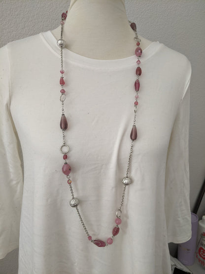 Beautiful Pink Stone Necklace