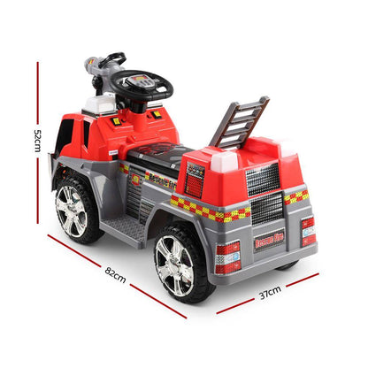 Rigo Kids Electric Ride On Car Fire Engine Fighting Truck Toy Cars 6V