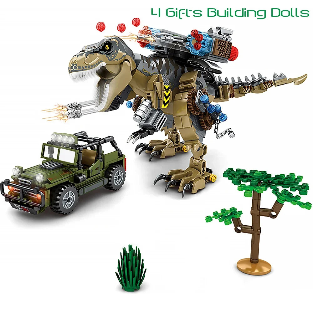 Dinosaur Park World Building Blocks Toys Set 725 Pcs for Age 8 9 10 11 12 13 14 Years,Birthday Gifts for Boys and Girls