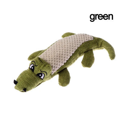 Pet Dog Toy Linen Plush Crocodile