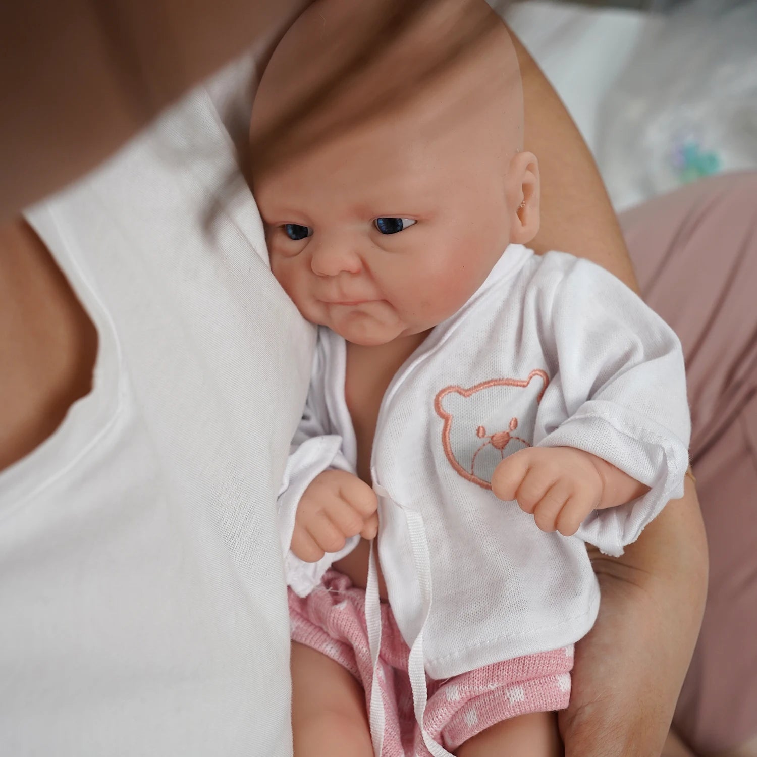 14inch Full Body Silicone Bebe Reborn Girl&quot;Coco&quot;Boy“Isaac” Doll Soft  Lifelike Baby DIY Blank Toys