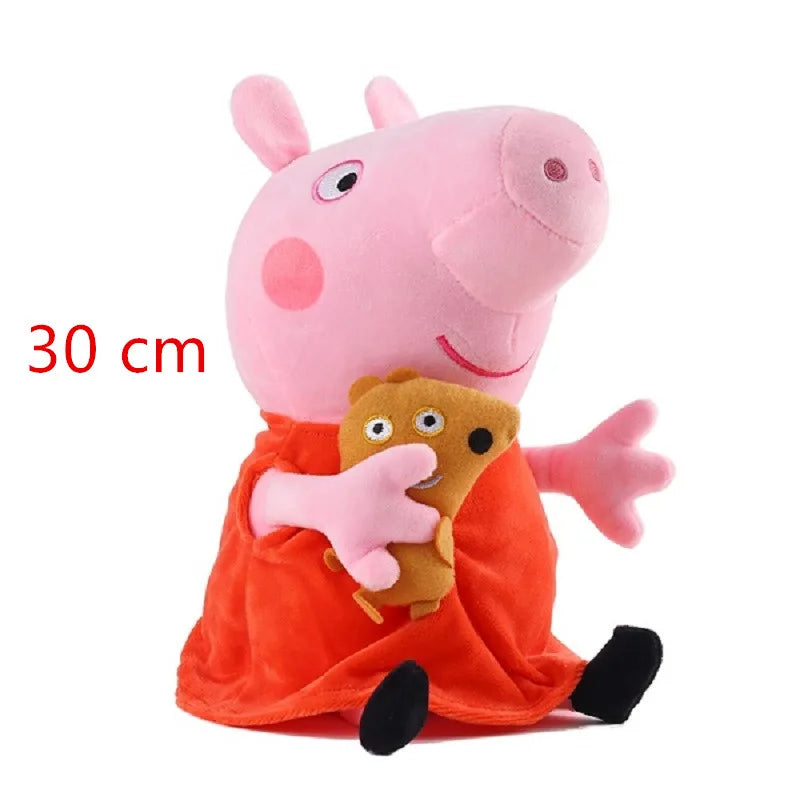 30cm Peppa Pig George Dad Mom Children&