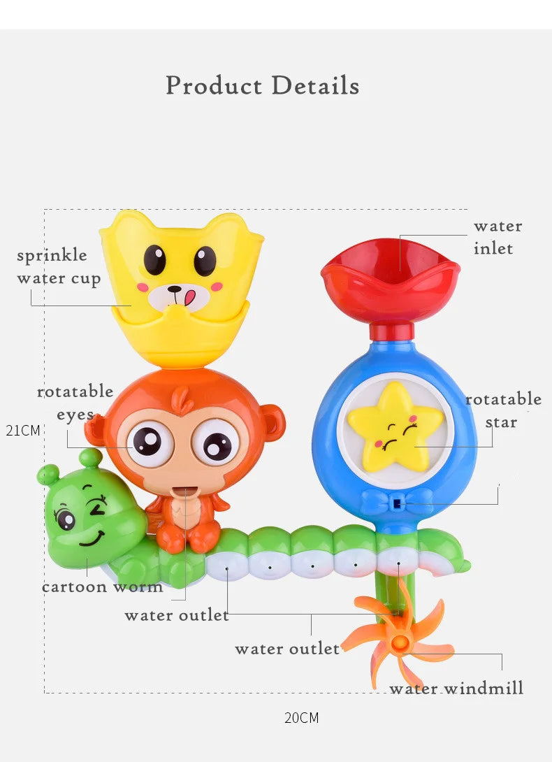 Baby Bath Toys Wall Suction Cup Marble Race Run Track Bathroom Bathtub Water Game Play Bathing Shower Toys For Children