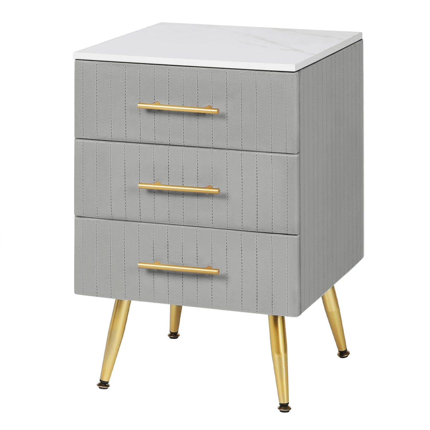 WOLTU Bedside Cabinet Nightstand with 3 Drawers Chest of Drawers Sideboard Storage Coffee Table for Bedroom Home