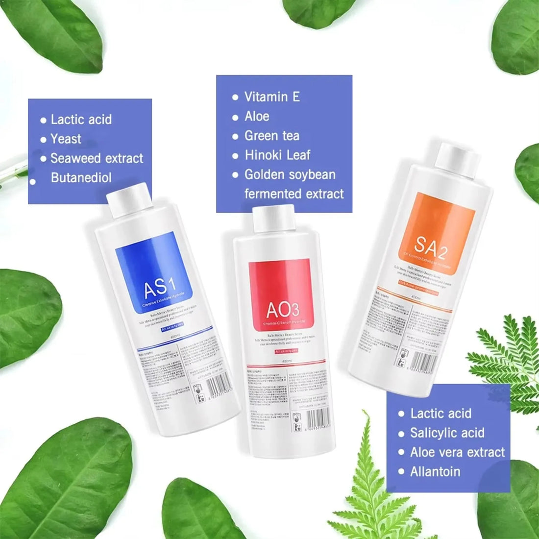 AS1 SA2 AO3 Hydro Aqua Peel Solution