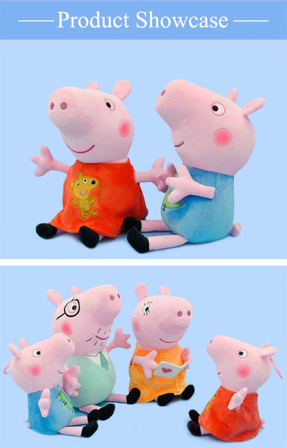 30cm Peppa Pig George Dad Mom Children&