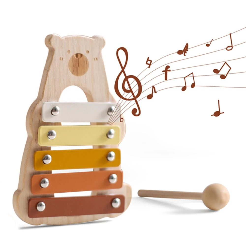 Baby Wooden Musical Instruments Toys For Preschool Kids Montessori Toys Child Game Interactive Musical Toys Educational Toys