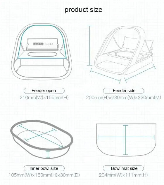 Smart Automatic Pet Feeder SureFeed Sure Petcare Microchip Pet Cat Dog Feeder Suitable for Both Wet and Dry Food