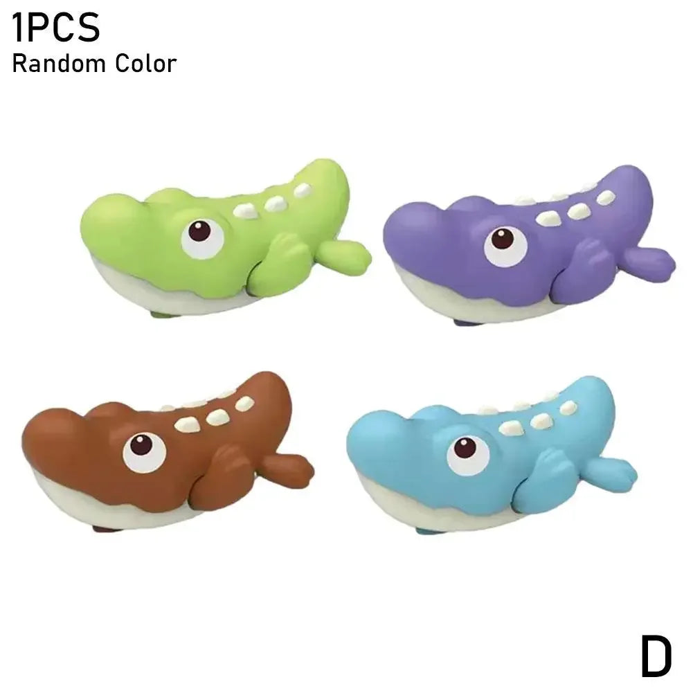 Baby Bath Toy Animal Cute Cartoon Shark Crocodile Classic Baby Water Toy Infant Swim Chain Clockwork Kids Beach Bath Toys Single