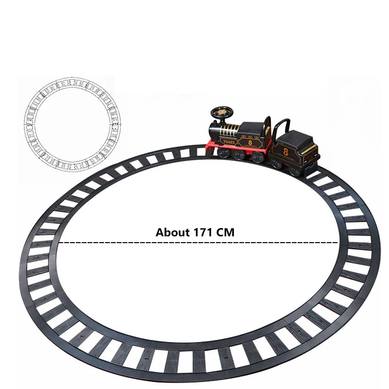 Ride On Train Track Toy Train Electric Car Child Baby Walker Stroller Toy Baby Ride 1 Year Electric Car Toys for Toddler