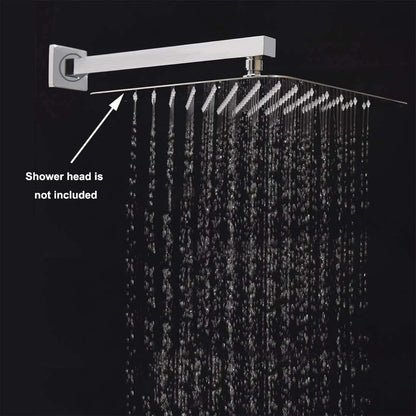 40cm Shower Arm Wall Mounted Shower Arm Shower Head Extension Shower Head Arm for Square Shower Head Rain Shower Head