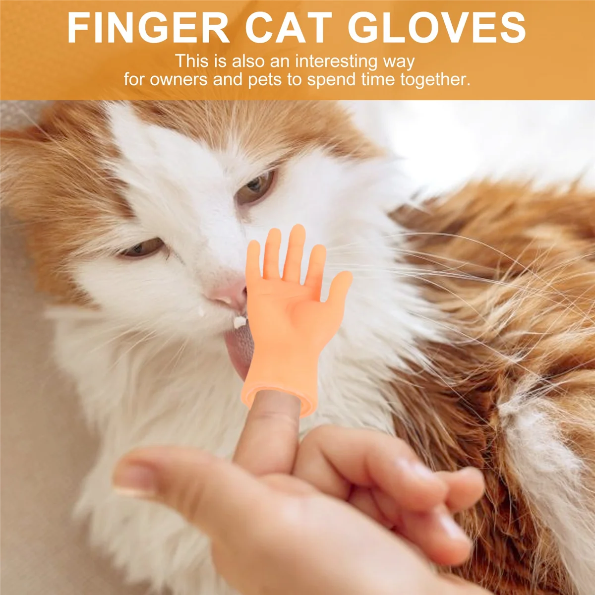 2Pcs Funny Mini Hands Finger Small Hand Tease the Cat Pet Toy