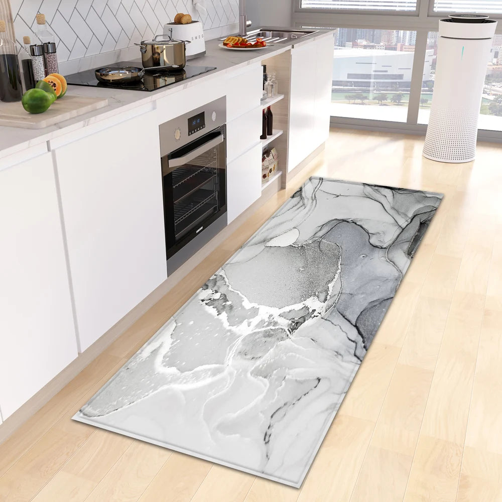 Entrance Doormat Kitchen Carpet Bedroom Floor Balcony Decoration Long Rug Custom Made Home Bath Door Hallway Anti-Slip Foot Mat