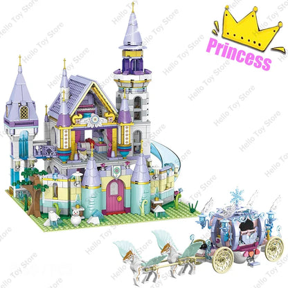 2024 Classic Seaside Villa Friends House Building Blocks Girl&