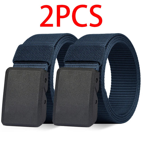 2PC Military Automatic Buckle Nylon Belt Outdoor Hunting