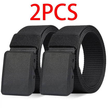 2PC Military Automatic Buckle Nylon Belt Outdoor Hunting