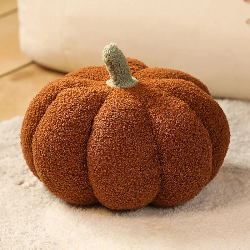 20cm New Nordic Halloween Pumpkin Plush Toy Plushie Soft Plant Stuffed Doll Holidays Props Decorative Throw Pillow for Kids