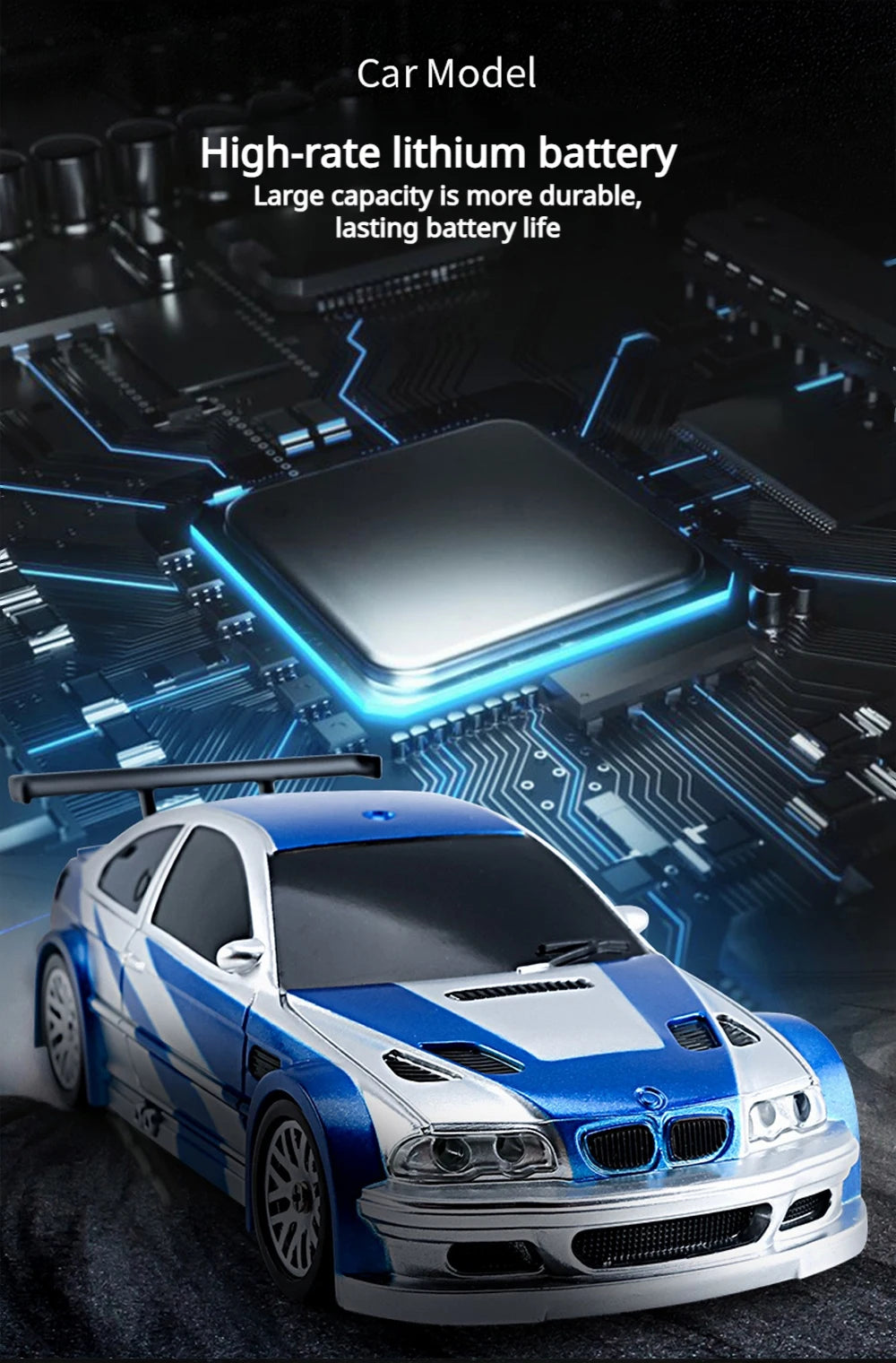 1/43 2.4G Mini RC Drift Car 4WD Remote Control Car High Speed Four Wheel Drive Radio Controlled Racing Car Model Boy Toy Gift