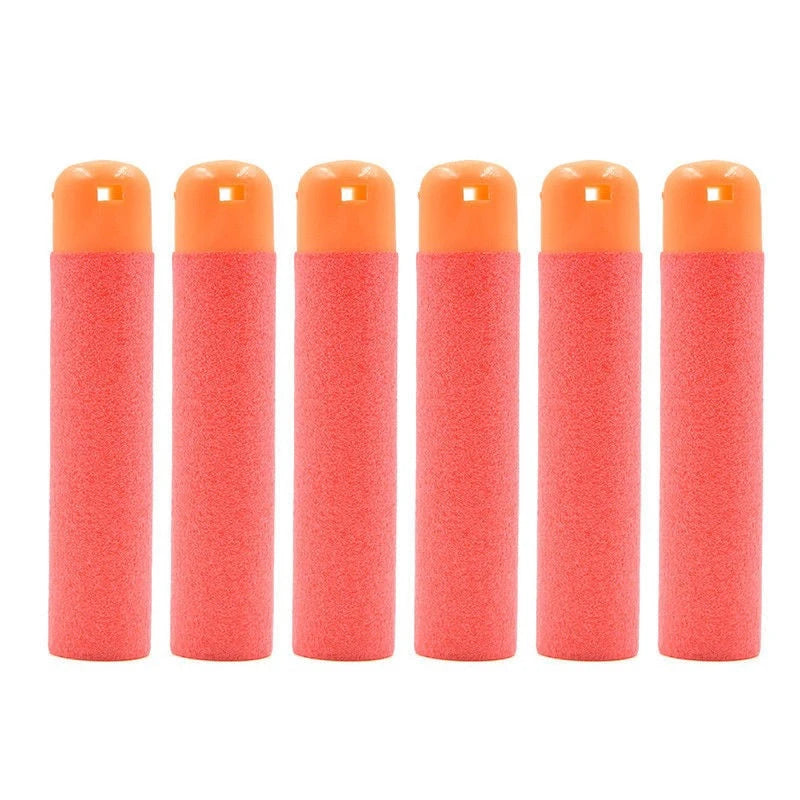 30Pcs Mega for Nerf 9.5cm Red Sniper Rifle Darts Bullets Mega Foam Refill Darts Big Hole Head Bullets for N-Strike Mega Series