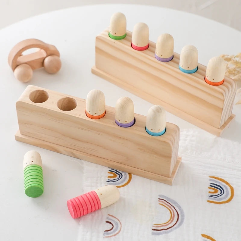 Baby Wooden Musical Instruments Montessori Toys Kids Bear Percussion Xylophone Rain Sound Pipe Music Shaker Early Education Toys