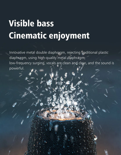 ZEALOT-S67 60W Portable Bluetooth Speaker Outdoor Party Speaker Big Loud Speaker Excellent Bass Performace 3D Speaker