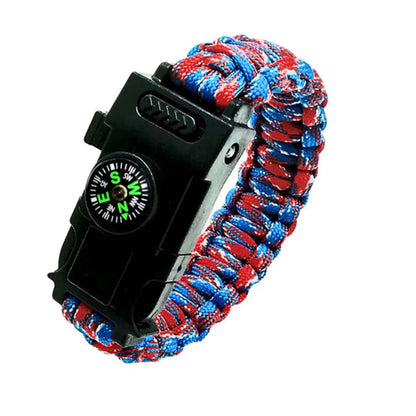 Top-Quality 4mm Paracord 550 Bracelet with Emergency Lights - Essential Outdoor Survival Gear